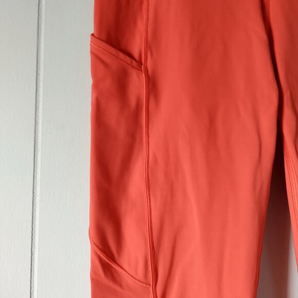 Lululemon Athletica Fast & Free 7/8 Tight II Nulux 25" - Red Orange - Picture 5 of 11